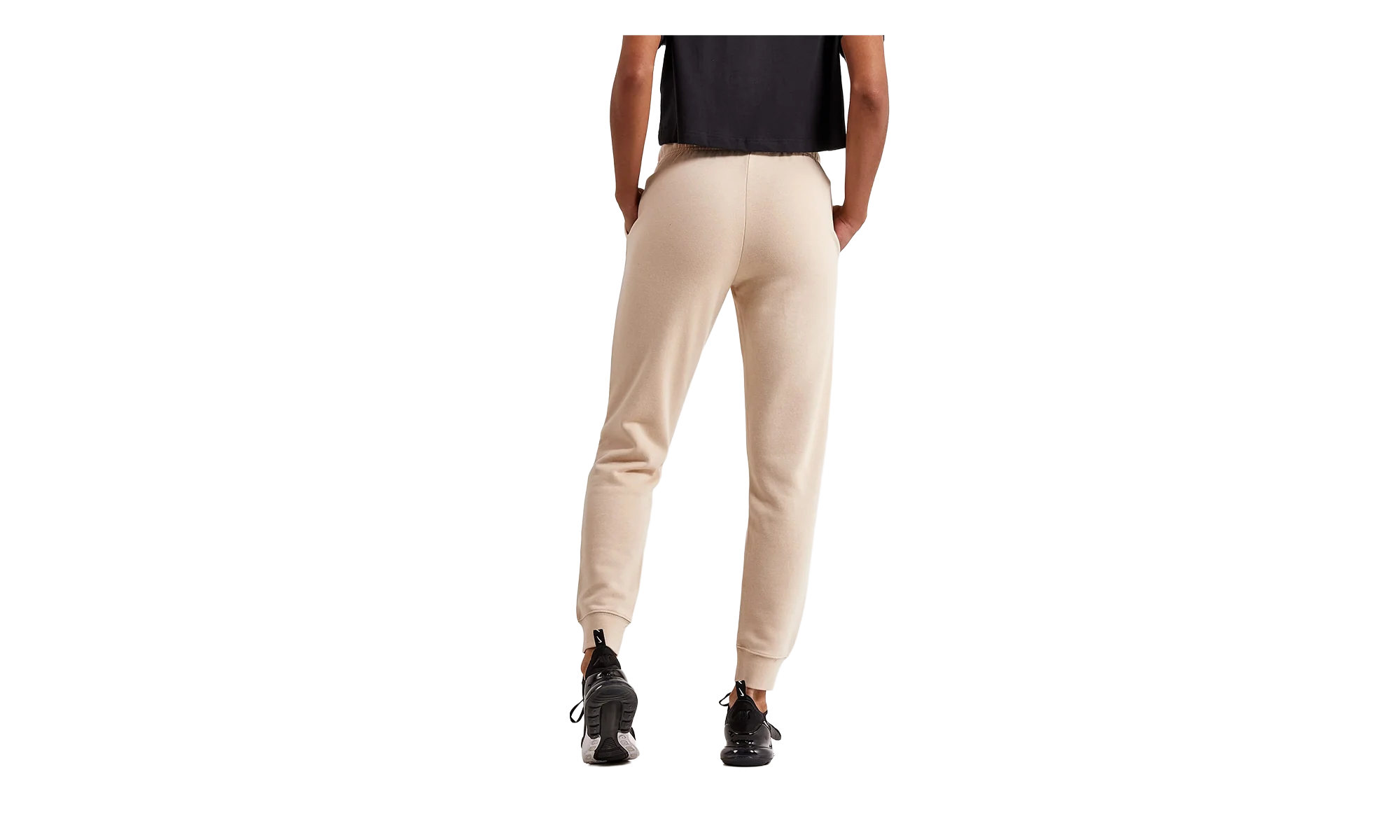 NSW Club Fleece Mid-Rise Joggers WMNS "Sand Drift / White" DQ5191 126