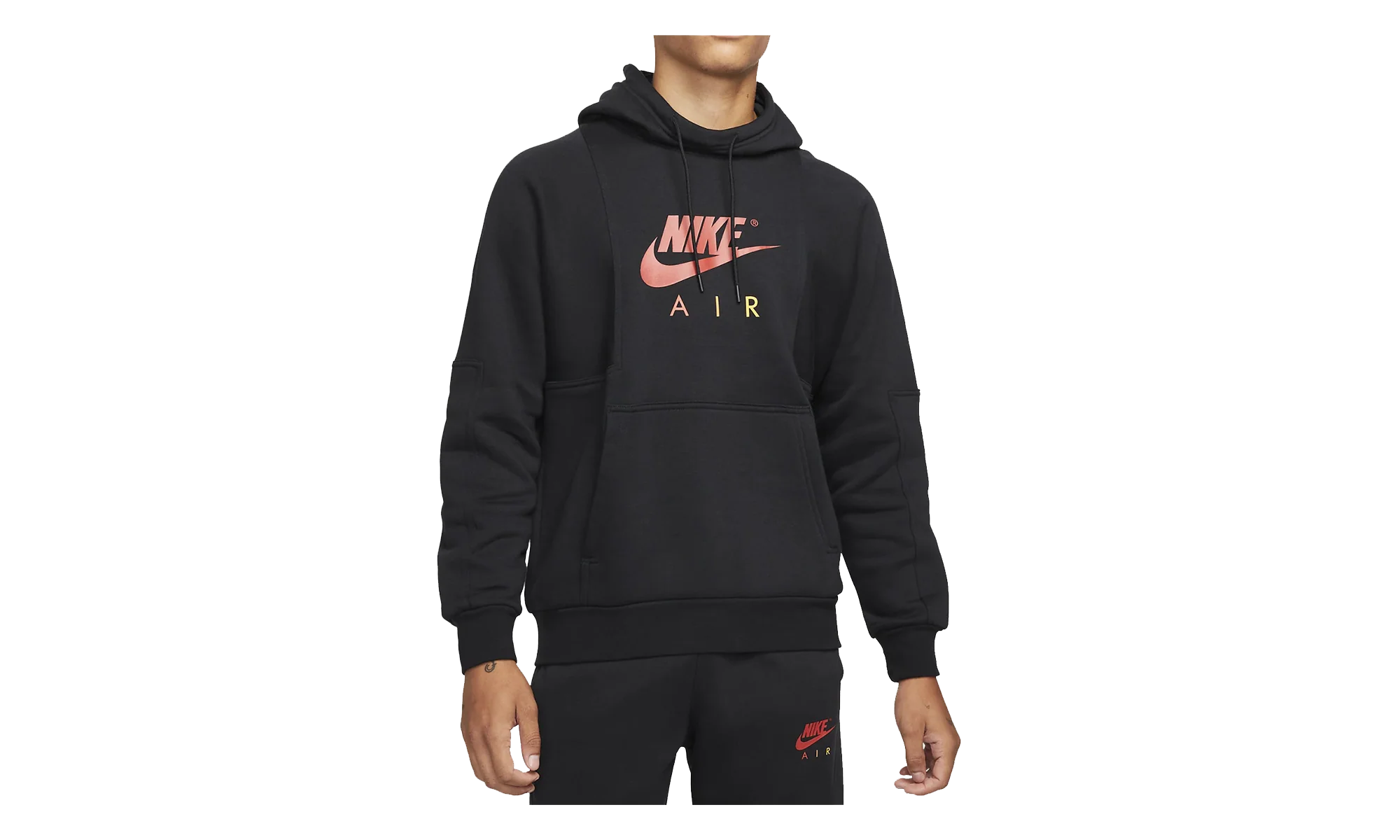 Sportswear Fleece Hoodie "Black / Mystic Red" DD6383 013