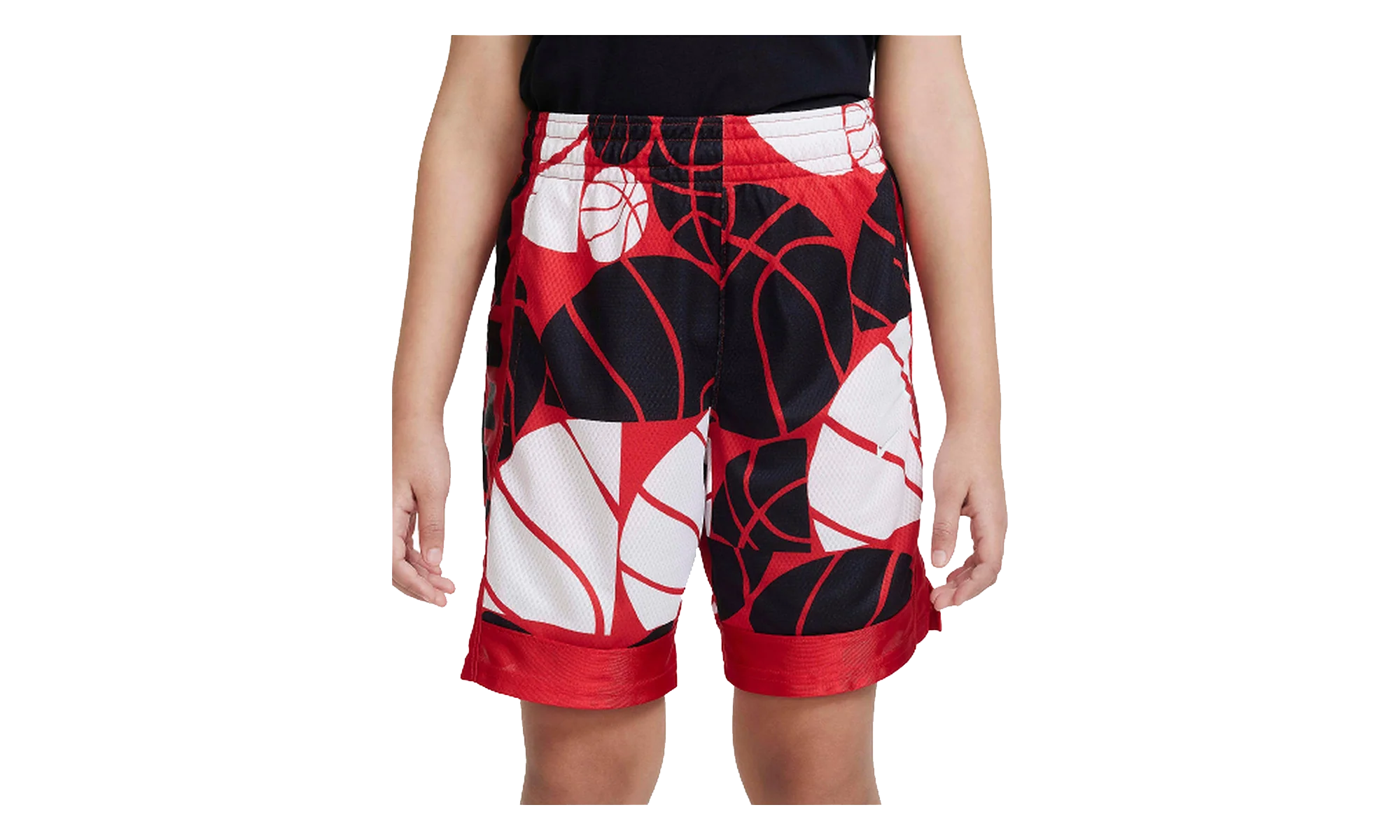Dri-Fit Elite Printed Basketball Shorts GS "University Red / Black / White" DX5513 657