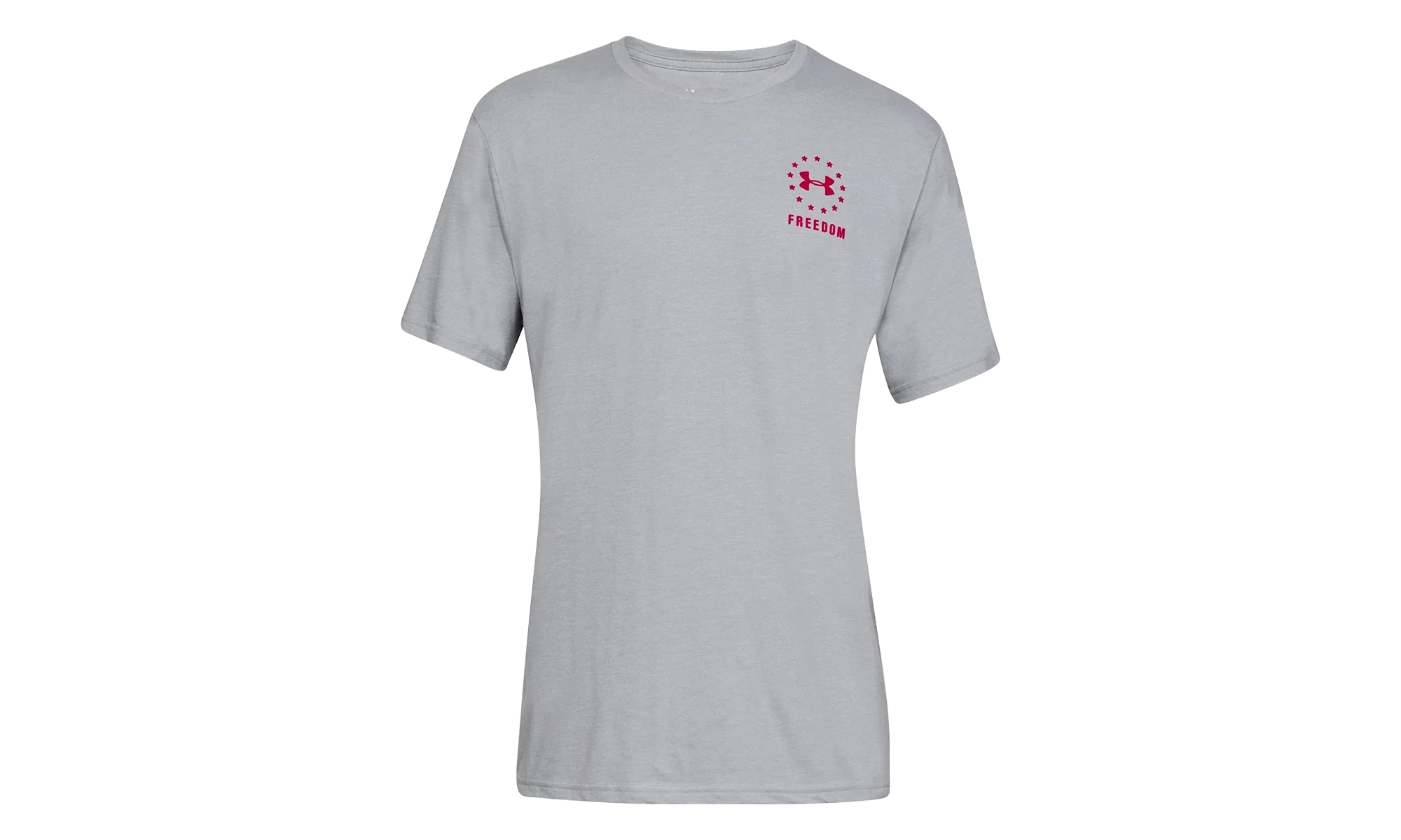 Freedom Left Chest Live T-Shirt "Steel Medium Heather / Red" 1330059 035