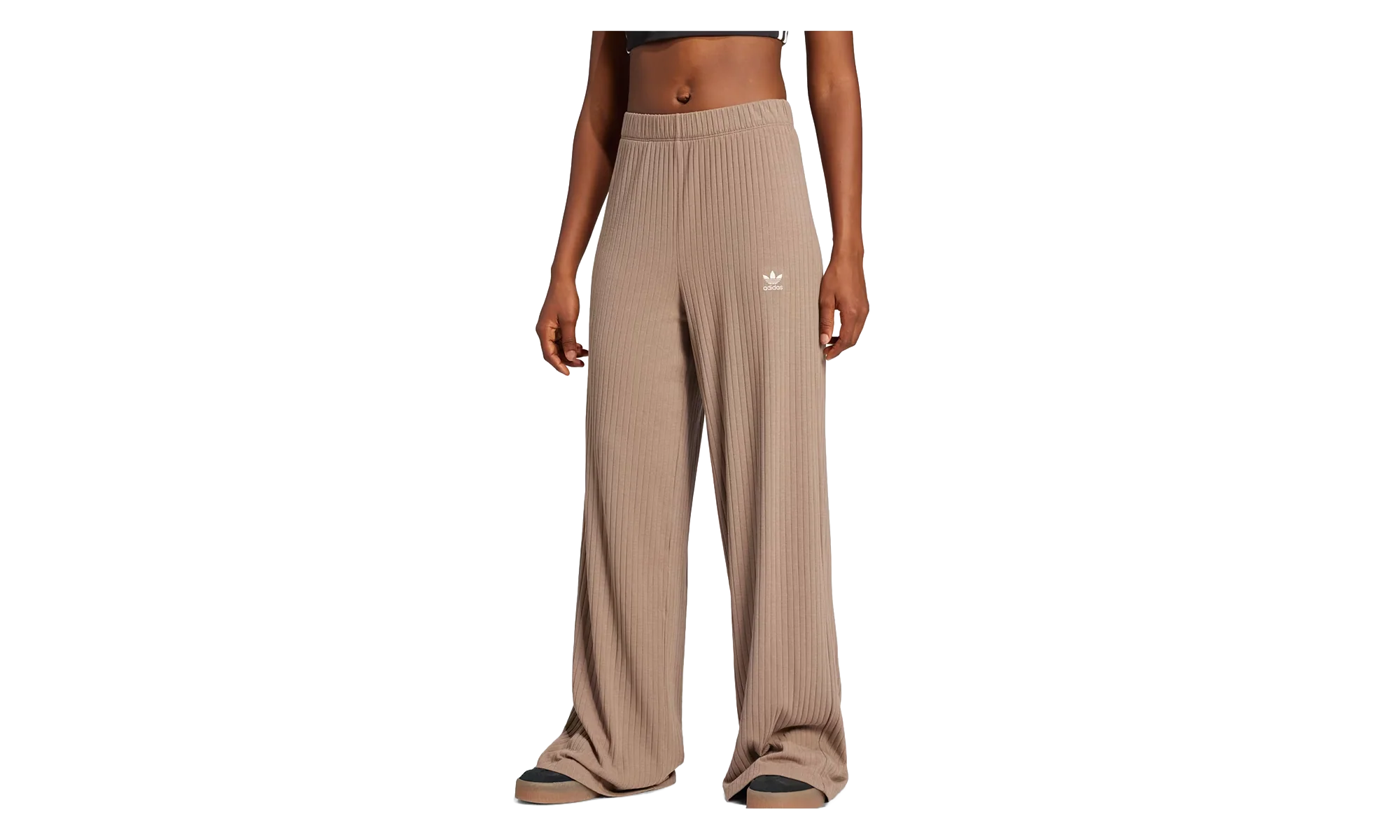 Essentials Wide Rib Pants WMNS "Trace Brown - SS25" JD0768