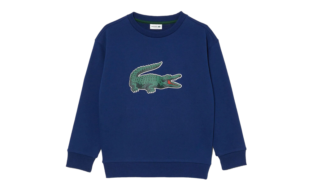 Signature Print Fleece Sweatshirt GS "Navy Blue" SJ1231 F9F