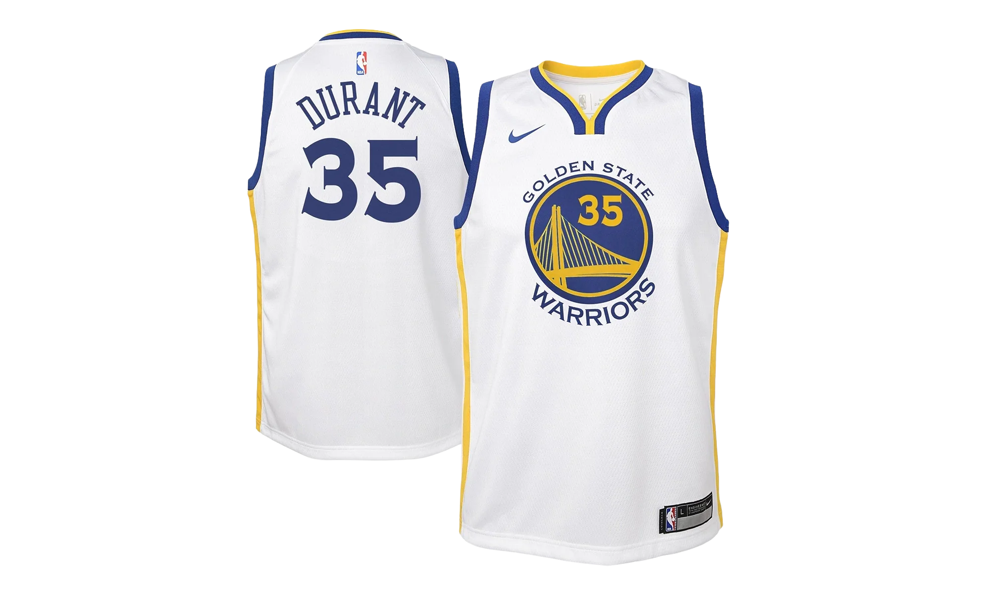 NBA Golden State Warriors Home Swingman Jersey GS "Kevin Durant - White" 9Z2B7BZ1P DURANT