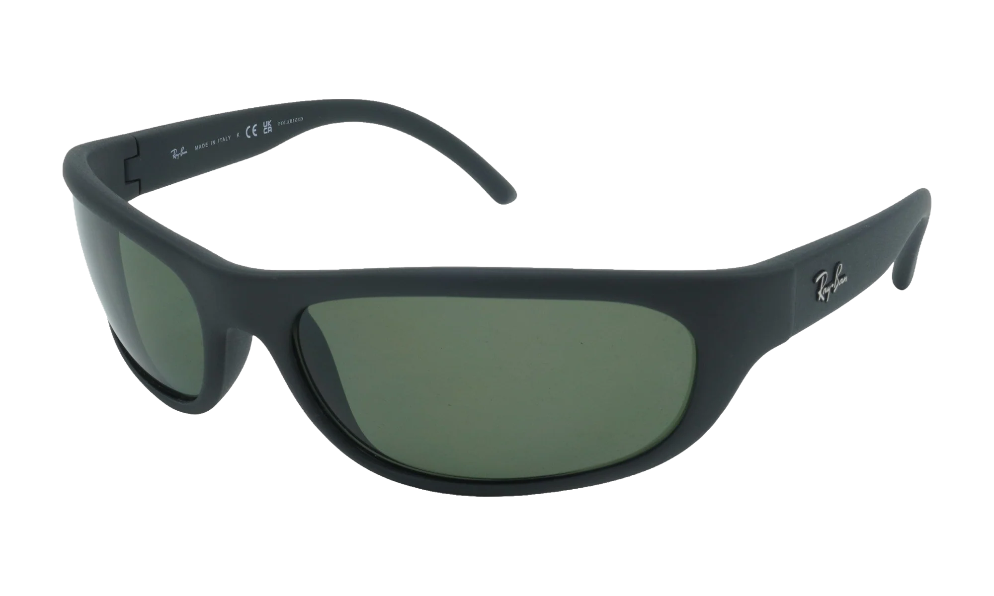 Predator Rectangular Polarized Sunglasses "Matte Black" RB4033-601-S48_60