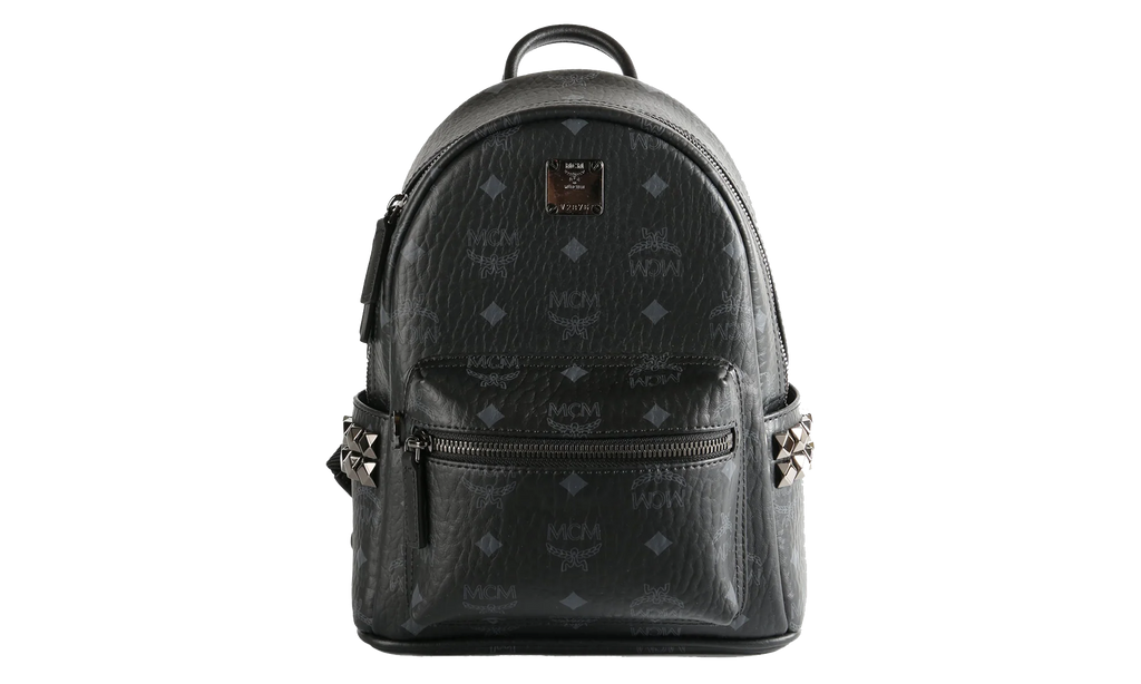 Mini Stark Side Studs Backpack in Visetos "Black" MMKEAVE16BK001