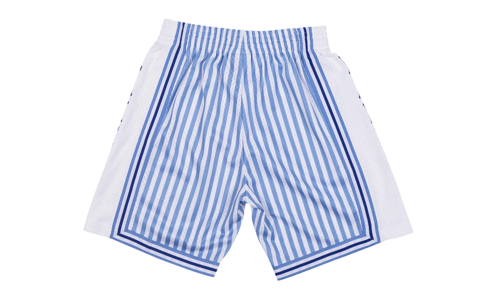 NBA Striped Swingman Shorts "1996 Los Angeles Lakers - Blue" SMSHBW19048 LALPTBL96