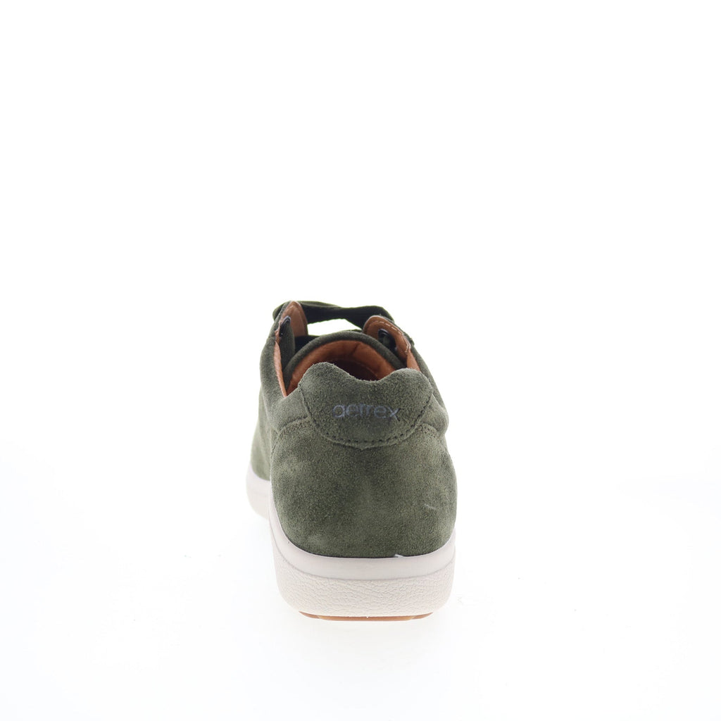 Aetrex Courtney CA104 Womens Green Suede Lace Up Lifestyle Sneakers Shoes