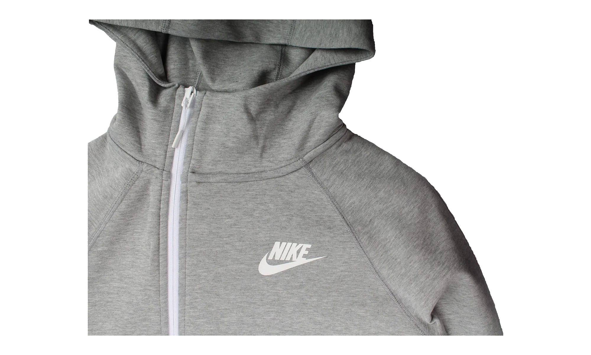 Sportswear Tech Fleece Full-Zip Cape Hoodie WMNS "Grey White" 930757 063