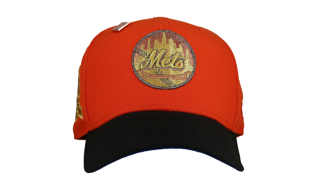 59FIFTY New York Mets 40th Anniversary Fitted Hat "Orange / Black / Gold" NE195