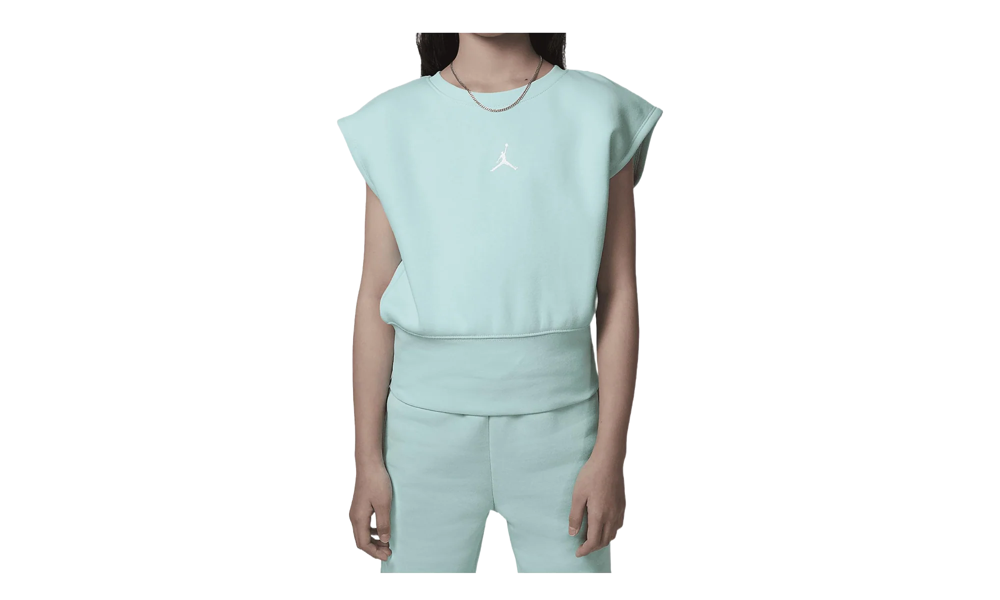 AIR JORDAN BROOKLYN CREW NECK TANK TOP GS "Light Dew" 45D248 B1Q