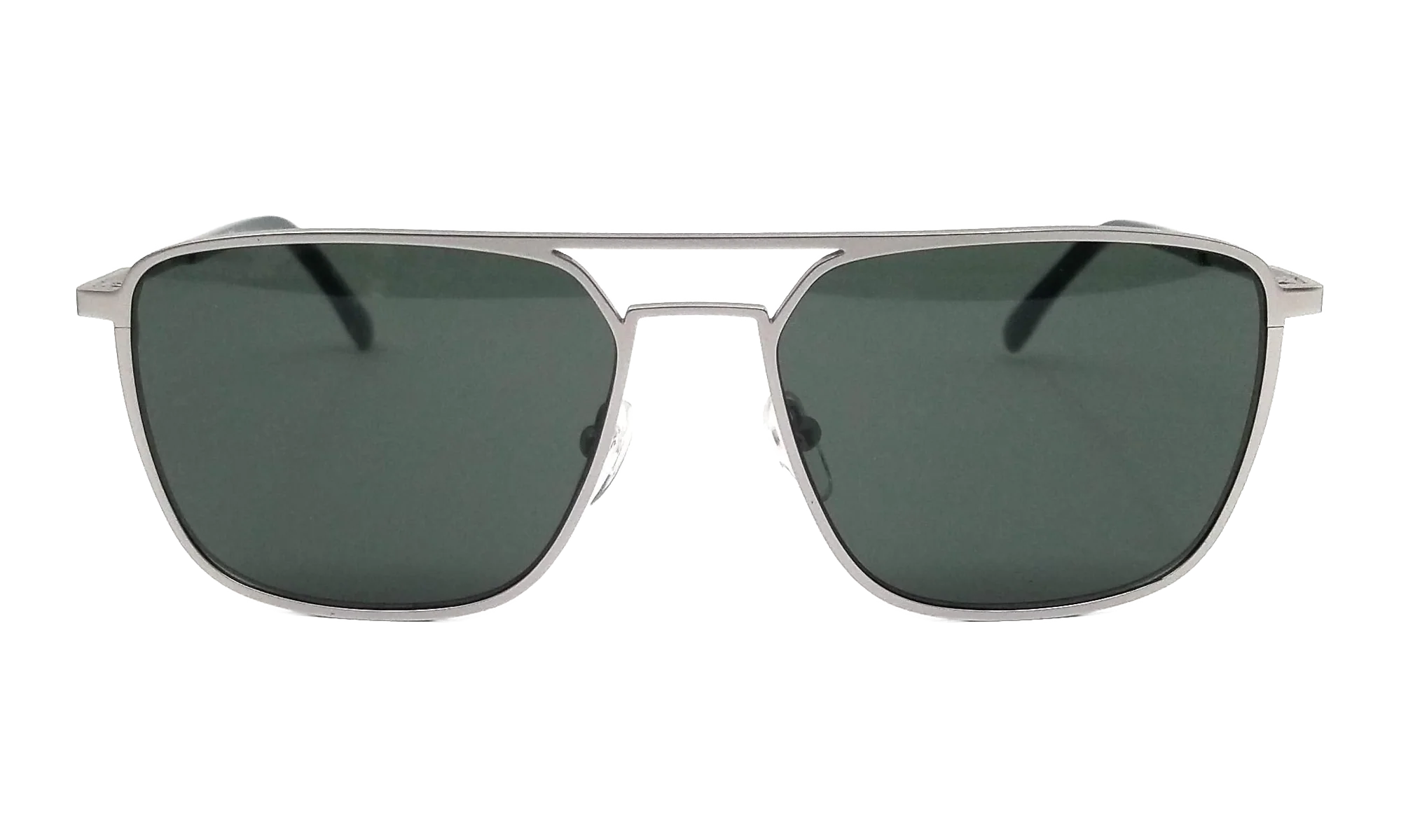 Rectangle Sunglasses "Matte Silver" L194S-035