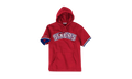 NBA French Terry Short Sleeve Hoodie "Philadelphia 76ers - Scarlet" FPHDMG18037 P76SCAR1