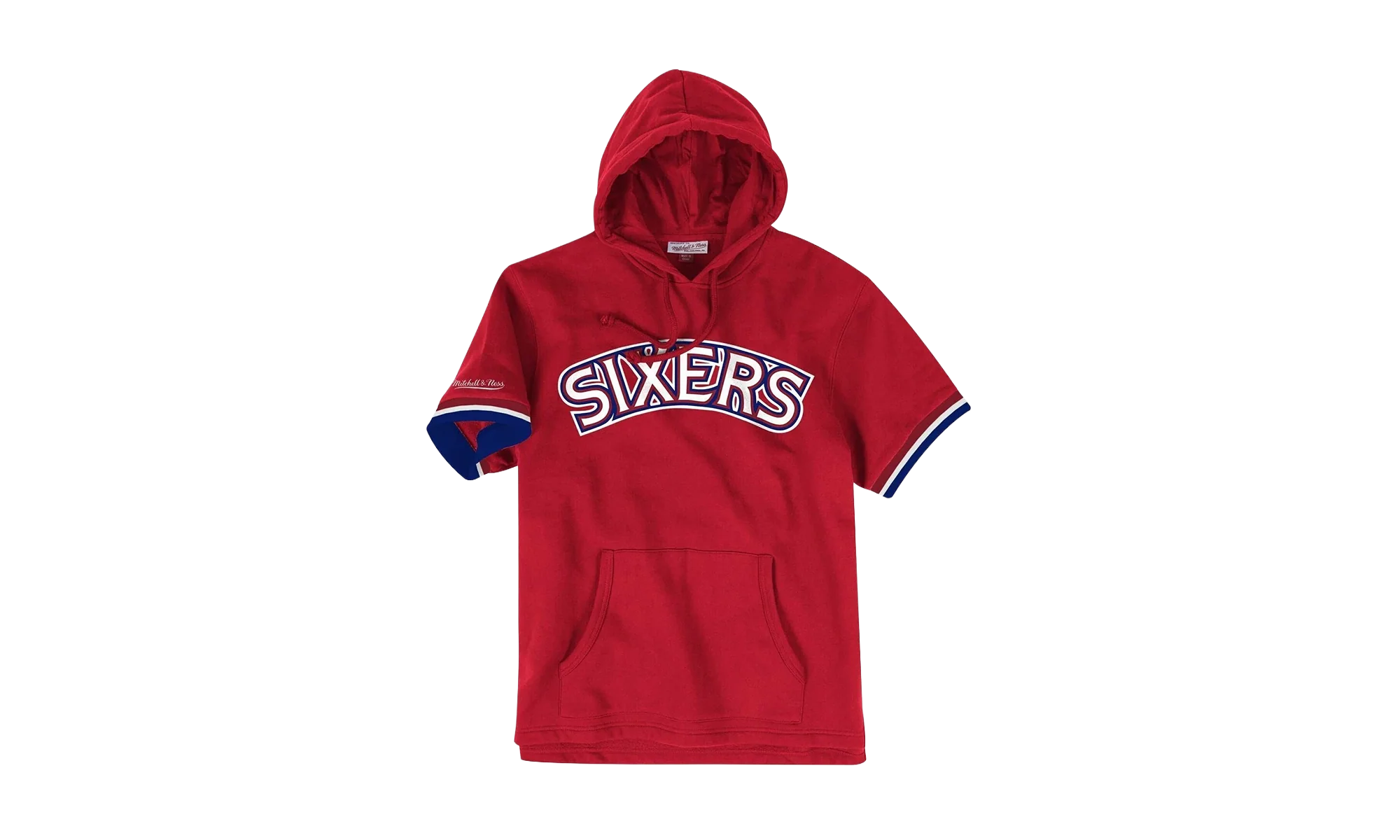 NBA French Terry Short Sleeve Hoodie "Philadelphia 76ers - Scarlet" FPHDMG18037 P76SCAR1