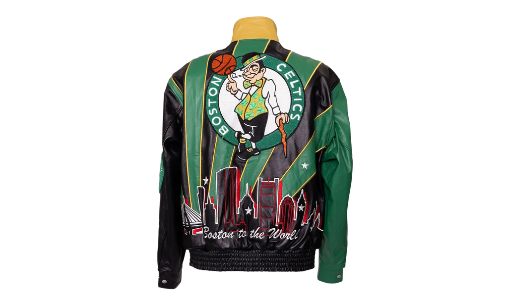 Skyline Full Leather Championship Jacket "2024 NBA Champion Boston Celtics" NBA 021 CEL