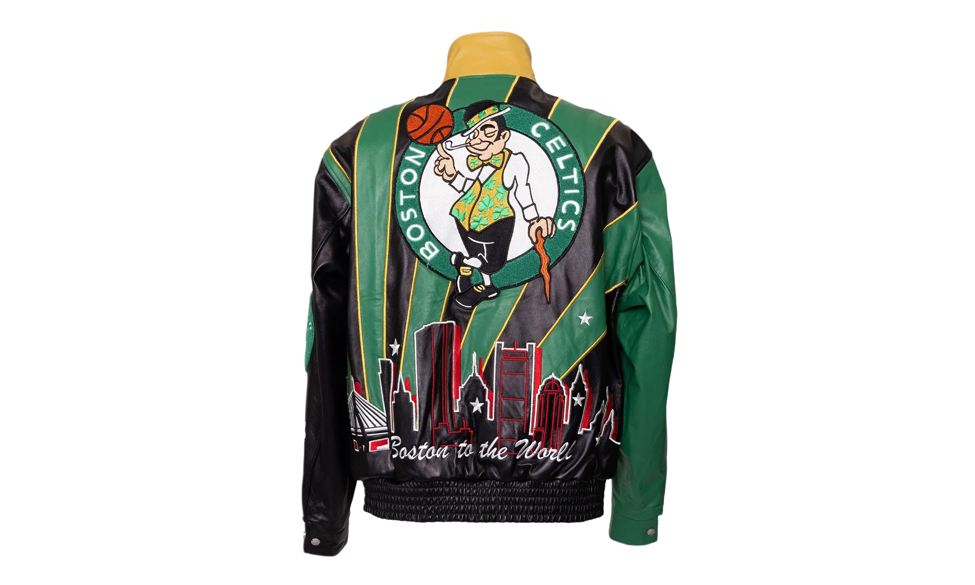 Skyline Full Leather Championship Jacket "2024 NBA Champion Boston Celtics" NBA 021 CEL