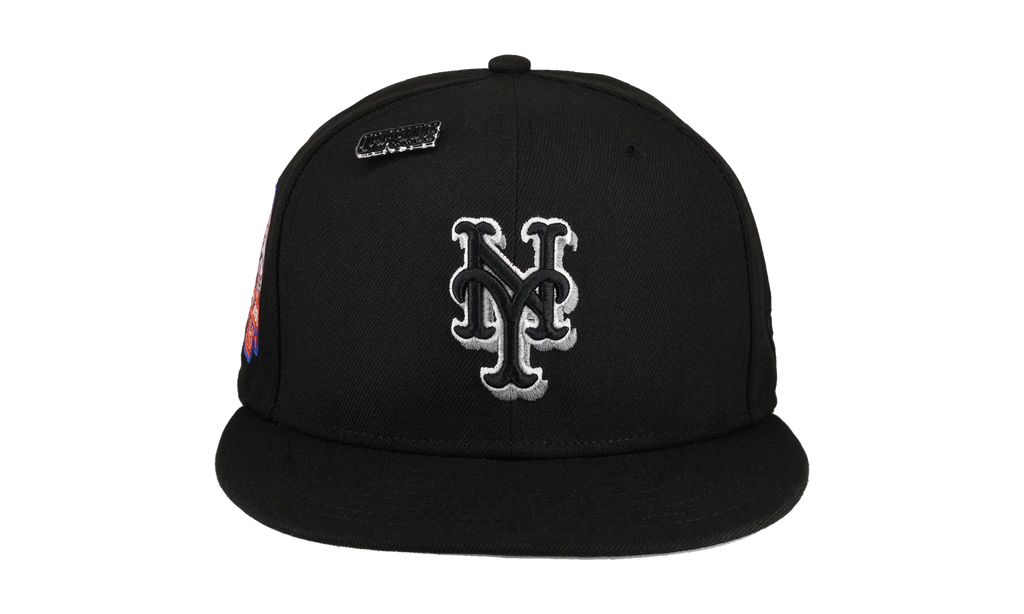 59FIFTY New York Mets Side Splash Collection Shea Stadium Patch Fitted Hat "Black" 123451291926