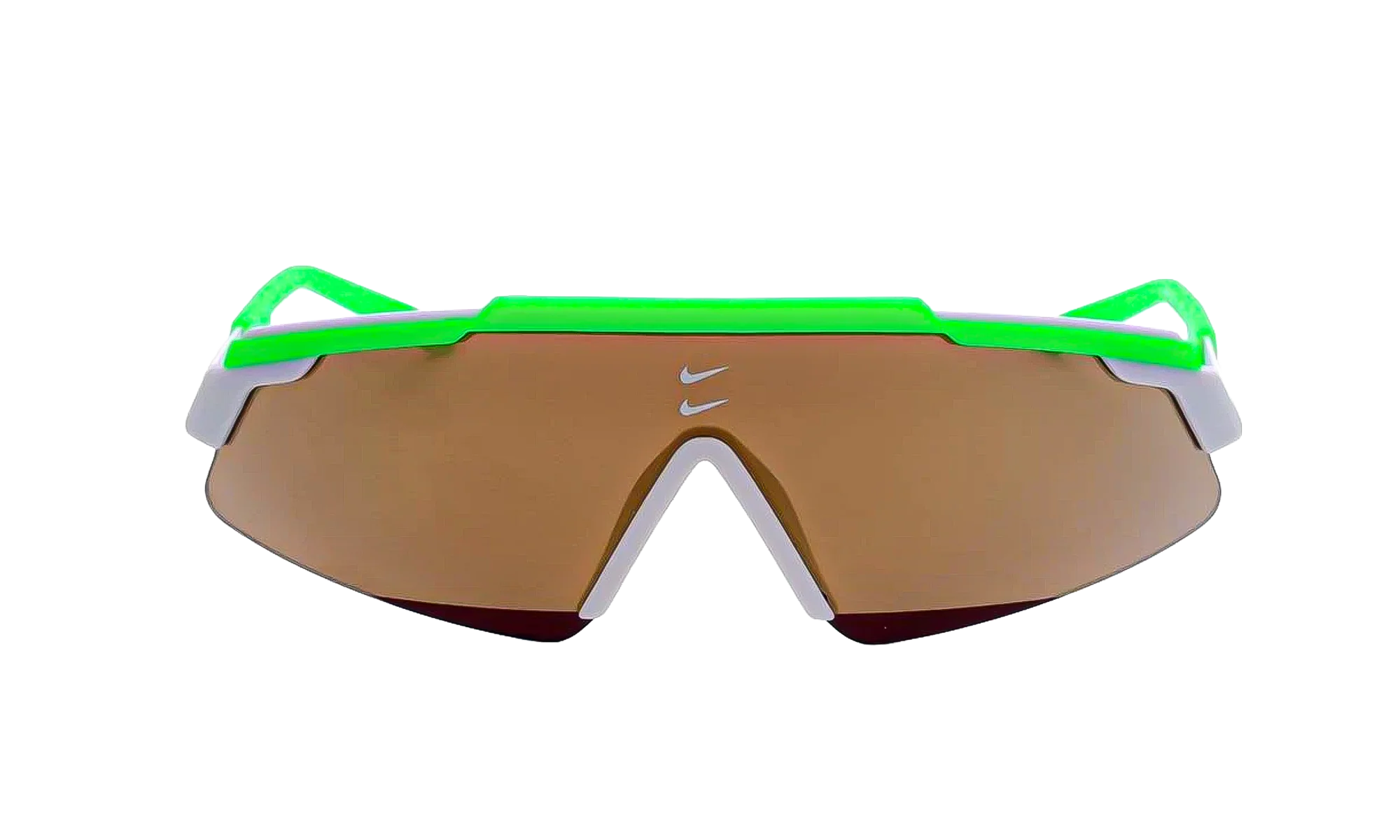 Marquee Sunglasses "Strike Green White / Bronze Brown Mirror" FN0302 398