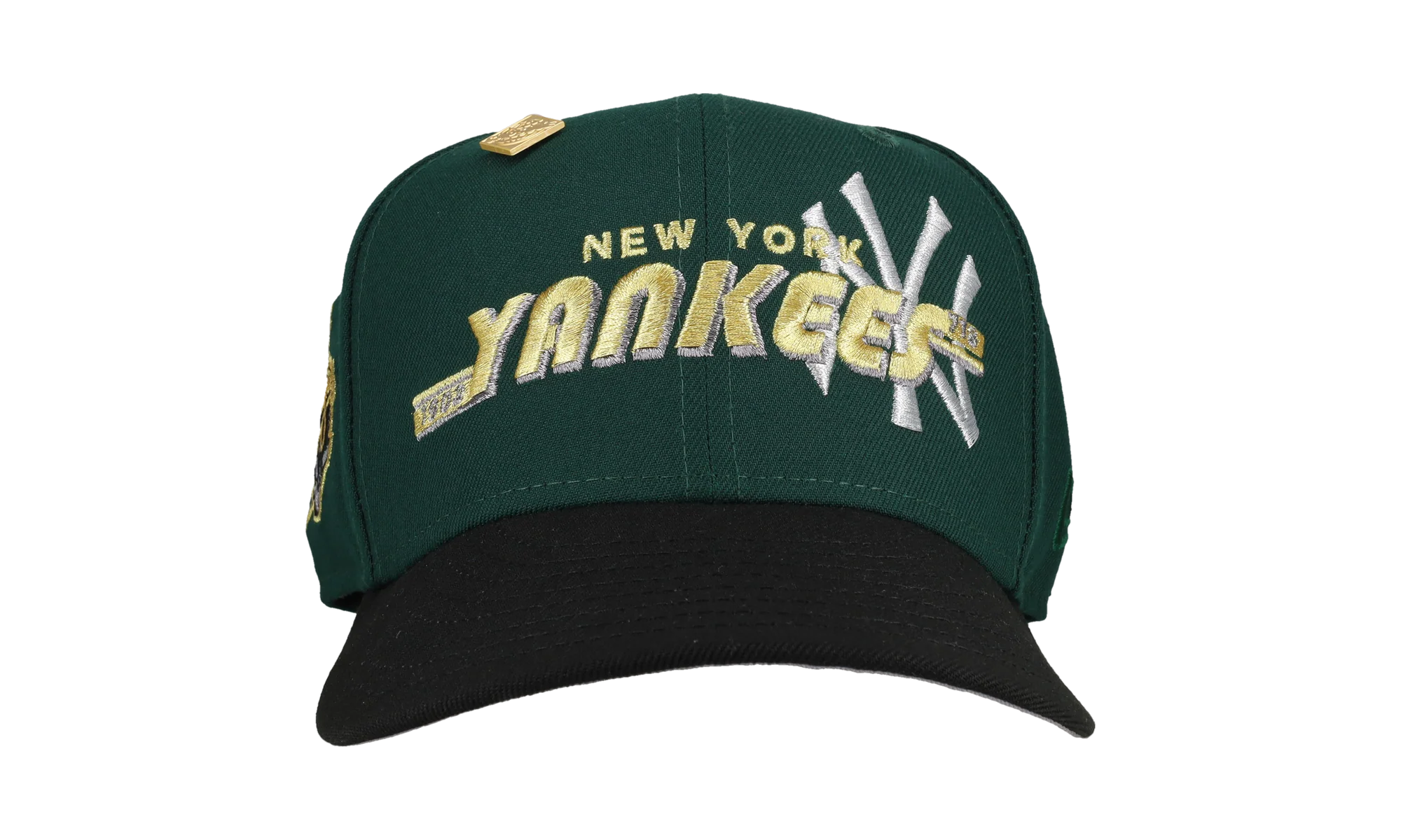 59FIFTY New York Yankees 1999 World Series Script Fitted Hat "Green / Gold" NE251