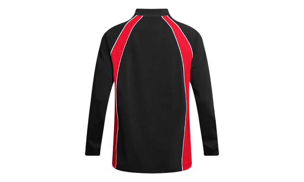 Jordan Flight Long Sleeve Polo Jersey "Black / University Red" IF1915 010