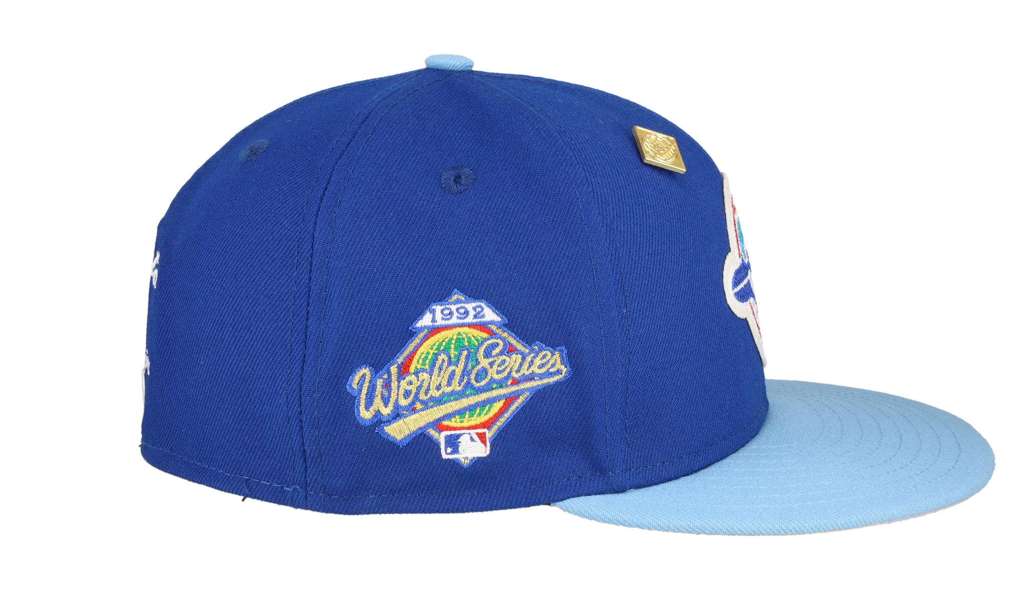 59FIFTY Toronto blue Jays Letterman Collection Fitted Hat "Royal Blue / Grey" 123451295621