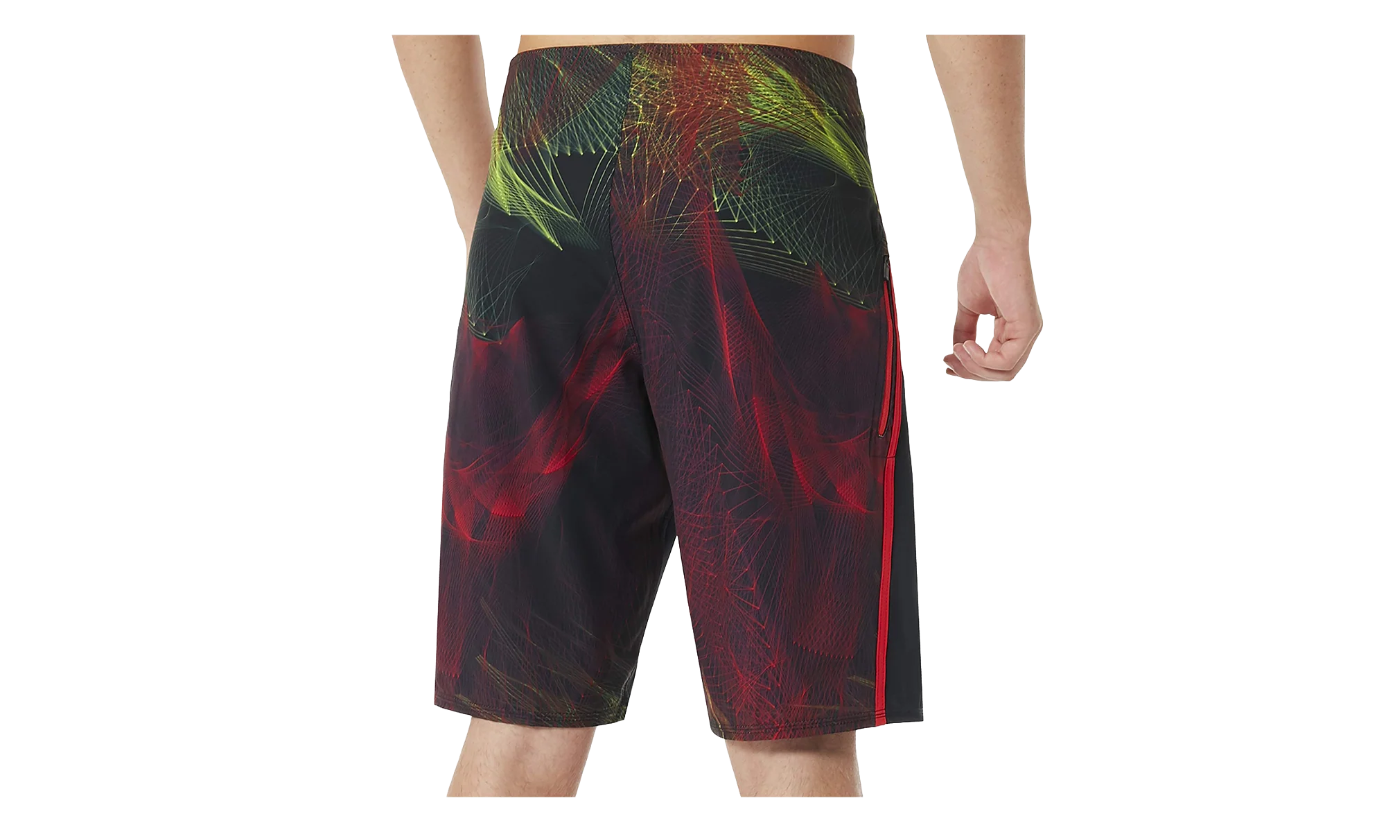 21" Backdraft Boardshorts "Blackout / Red" 482364 02E