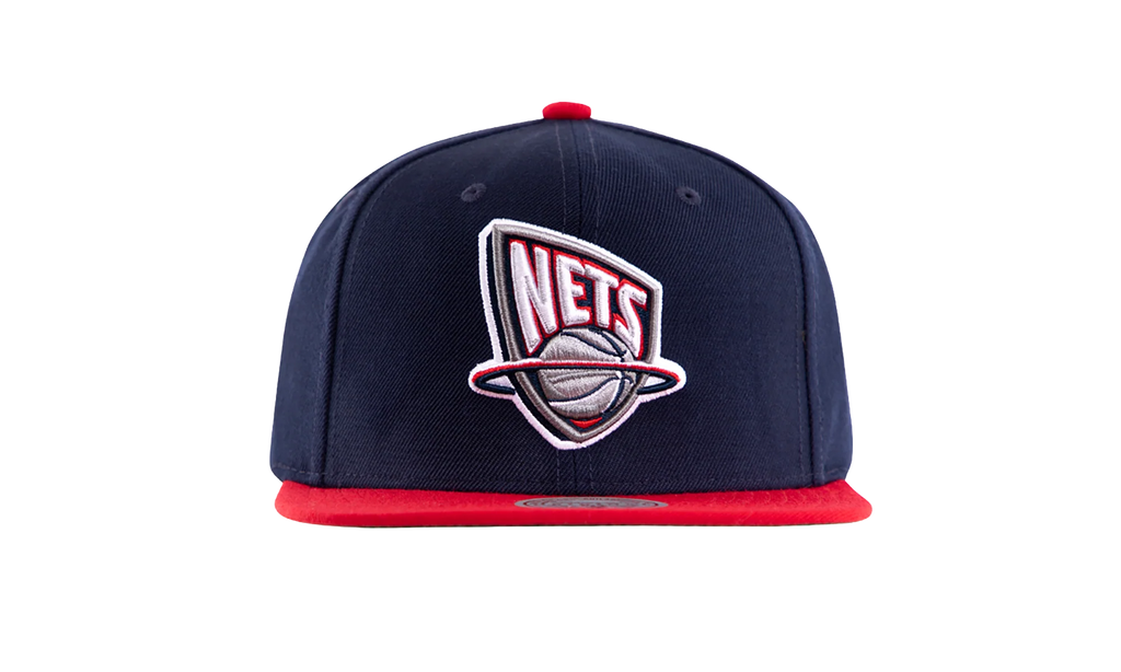 NBA Hardwood Classics Team 2 Tone 2.0 Snapback Cap "Brooklyn Nets - Navy / Red" HHSS3267 NJNYYPPPNYRD