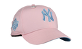 59FIFTY New York Yankees 1999 World Series Fitted Hat "Sky / Pink" NE419