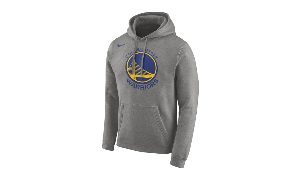 NBA GS Warriors Essential Logo Pullover Hoodie "Grey" AA3663 063