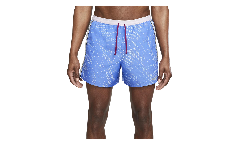 Run Division Stride 5" Shorts "Medium Blue / Reflective Silver" DM4767 432
