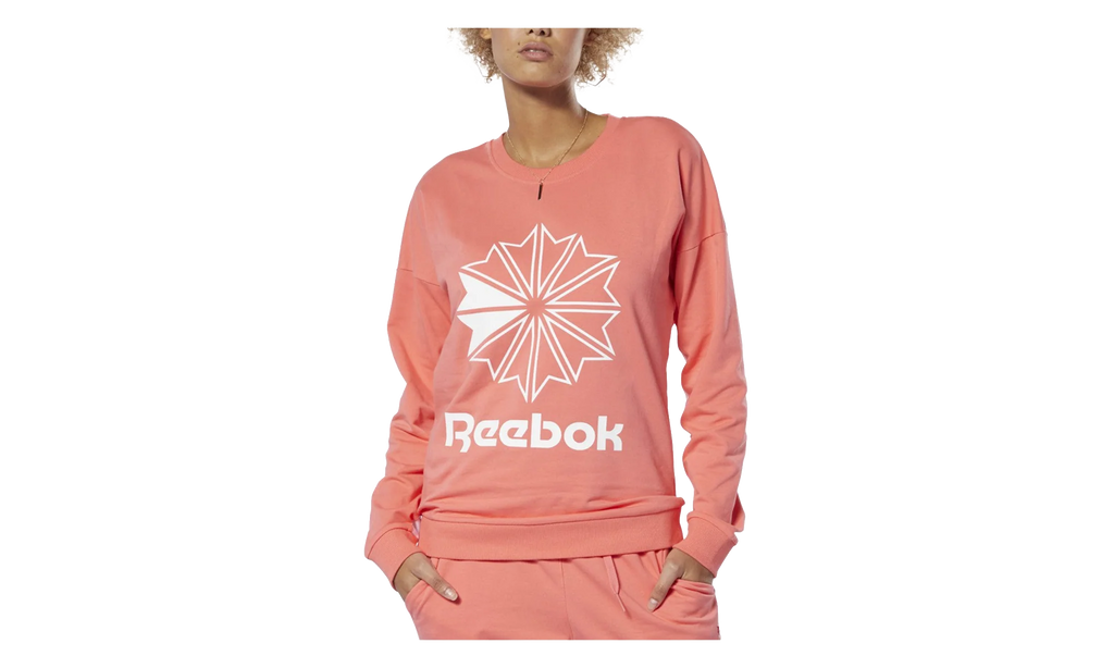 Classics French Terry Crew Sweatshirt WMNS "Bright Rose" DT7245