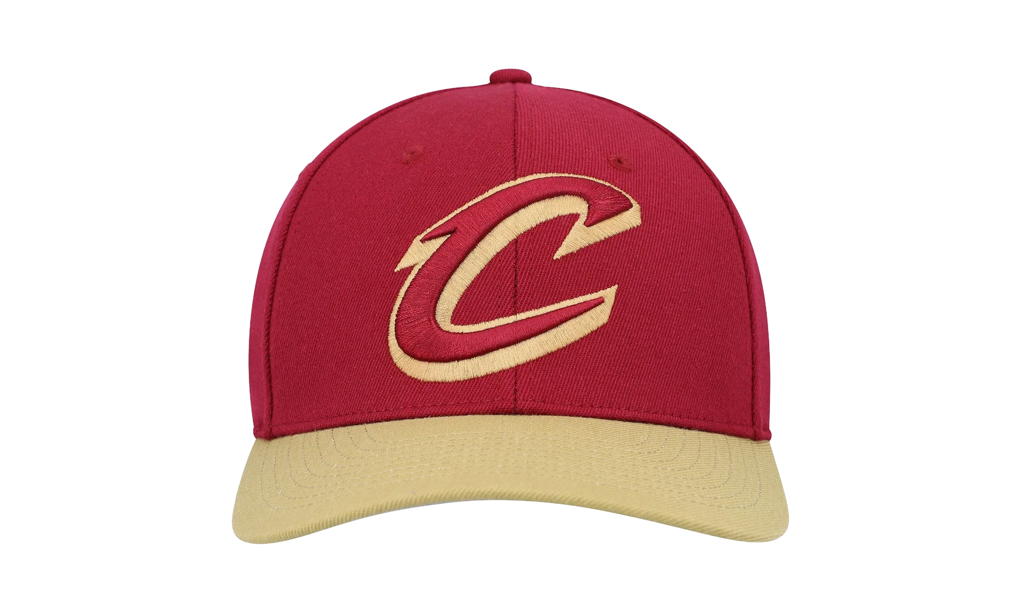 NBA Team 2 Tone 2.0 Stretch Snapback Cap "Cleveland Cavaliers - Red / Gold" HHSS3265 CCAYYPPPRDGD