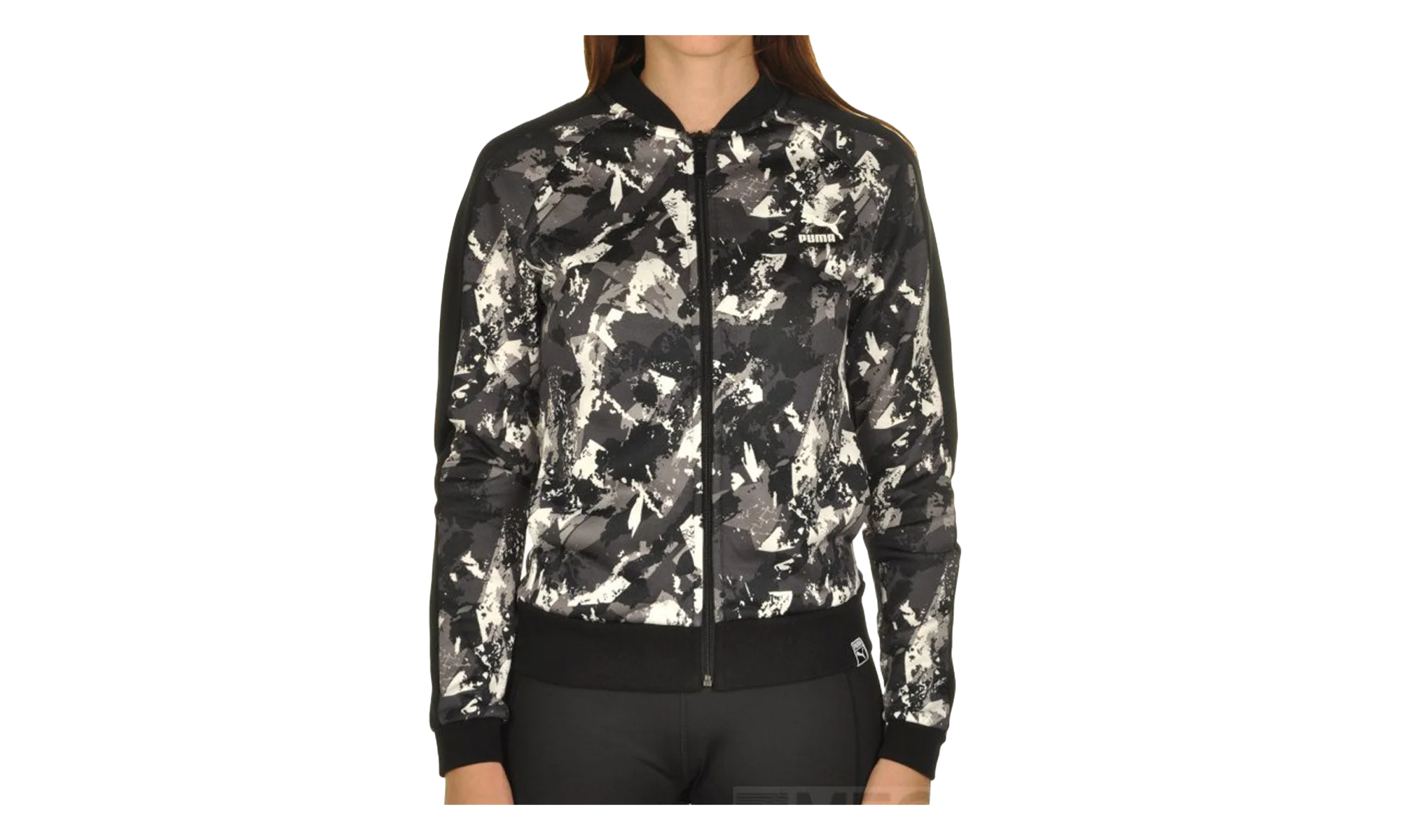 Classics All Over Print Archive T7 Track Jacket WMNS "Black" 573571 01
