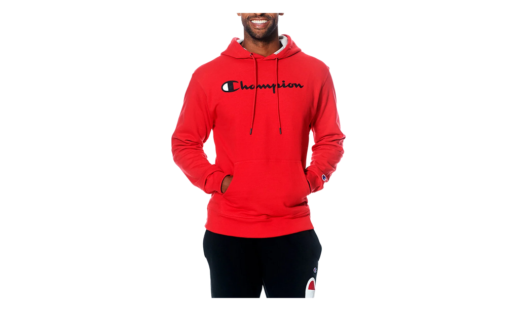 Powerblend Fleece Script Logo Hoodie "Red" GF89H Y067942WC