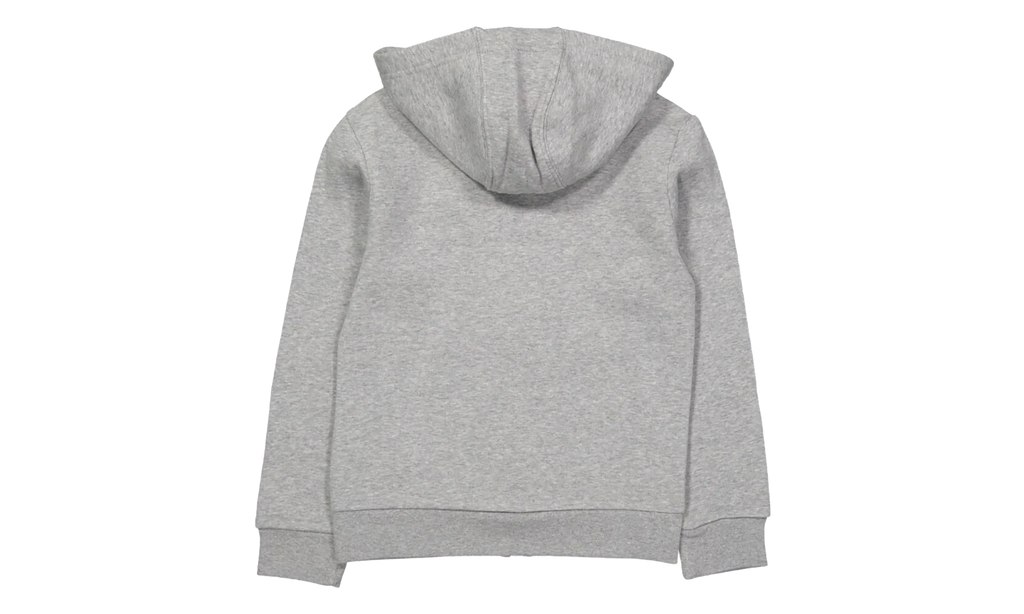 Originals Full Zip Hoodie GS "Medium Grey Heather / White" DH2702
