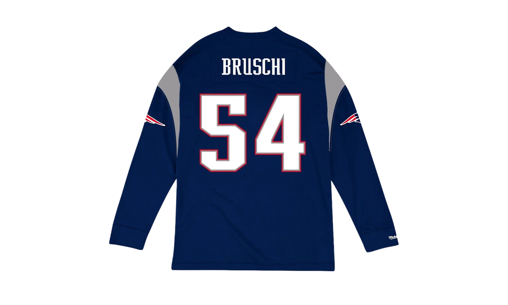 NFL Name & Number Longsleeve "New England Patriots - Navy" NNLSMG18064 NEPNAVY04TBS