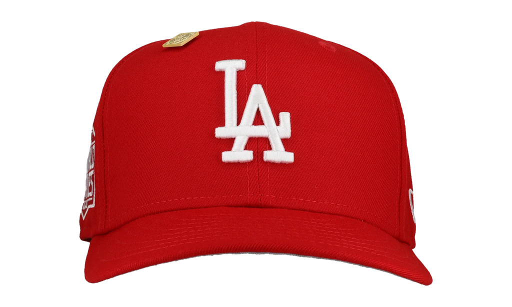 59FIFTY Los Angeles Dodgers 2020 World Series Fitted Hat "Red / White" 123451300073