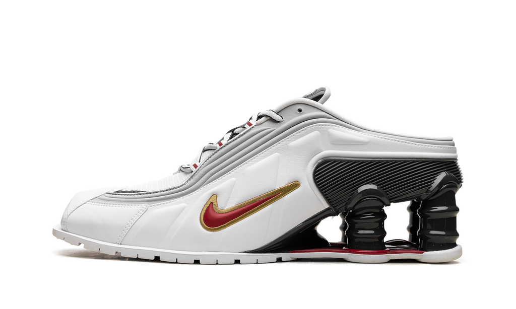 Shox MR4 Mule"Martine Rose Metallic Platinum Varsity Red" IM5420 100