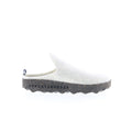 Asportuguesas Come COME023ASP-042 Womens White Slip On Clog Flats Shoes