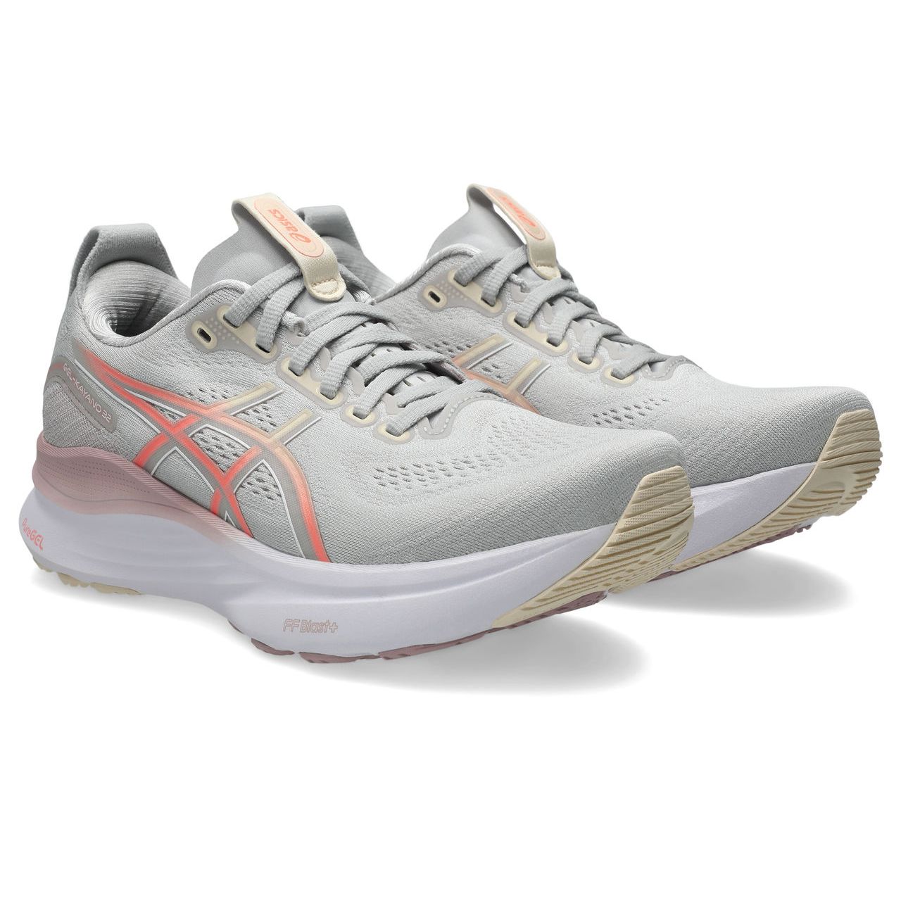 Women's Gel-Kayano 32 Running Shoes in Cloud Grey/Seashell