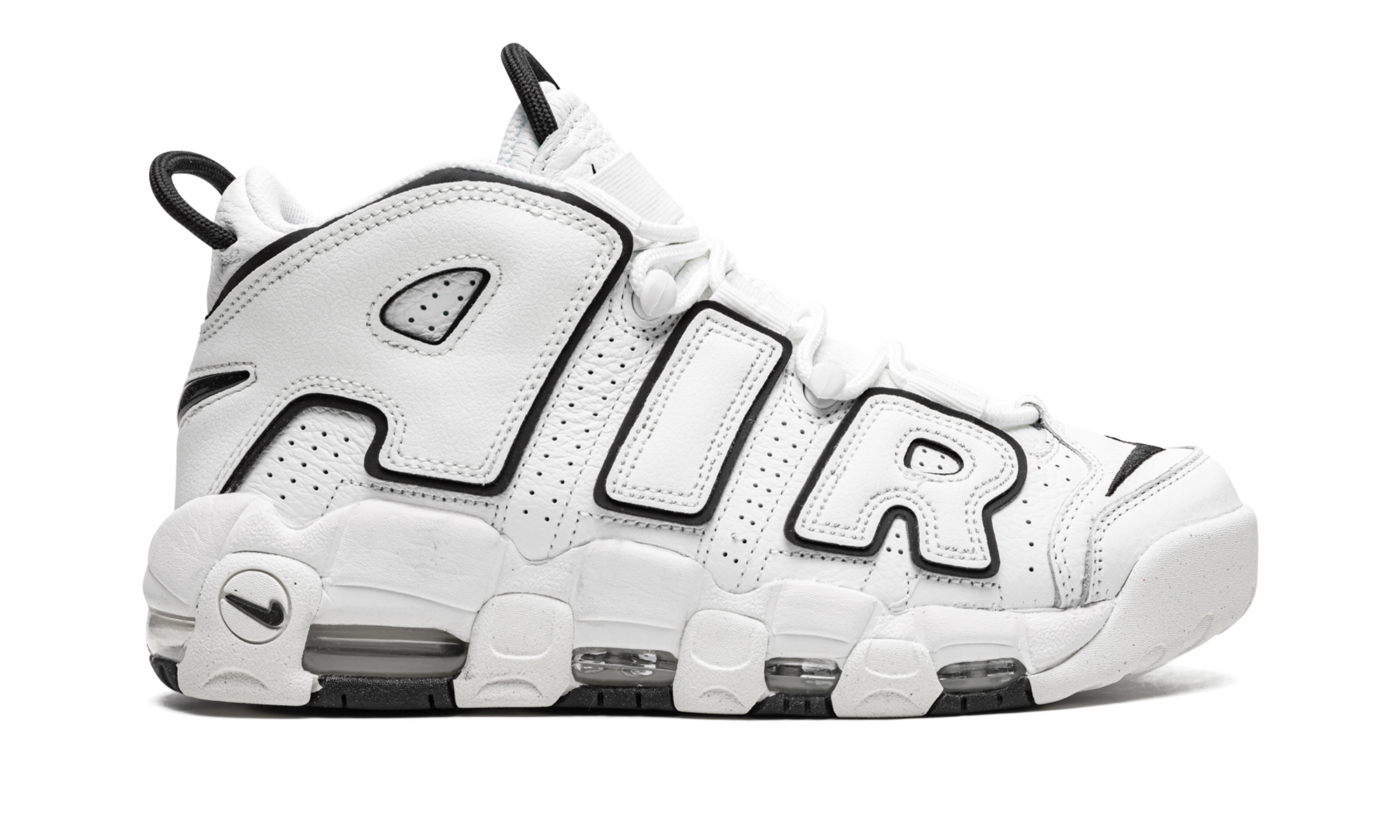AIR MORE UPTEMPO MNS WMNS"White/ Black" DO6718 100