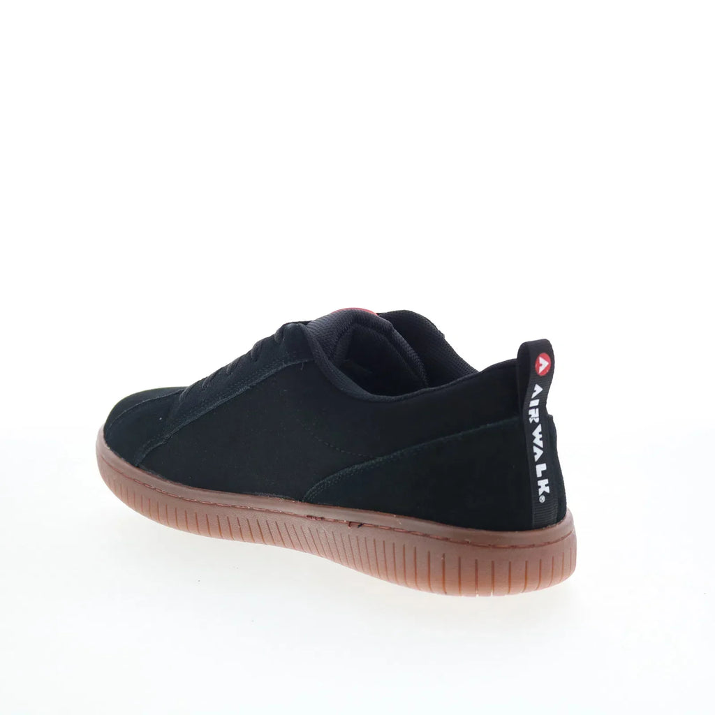 Airwalk The OG CW06506M Mens Black Suede Low Top Lifestyle Sneakers Shoes