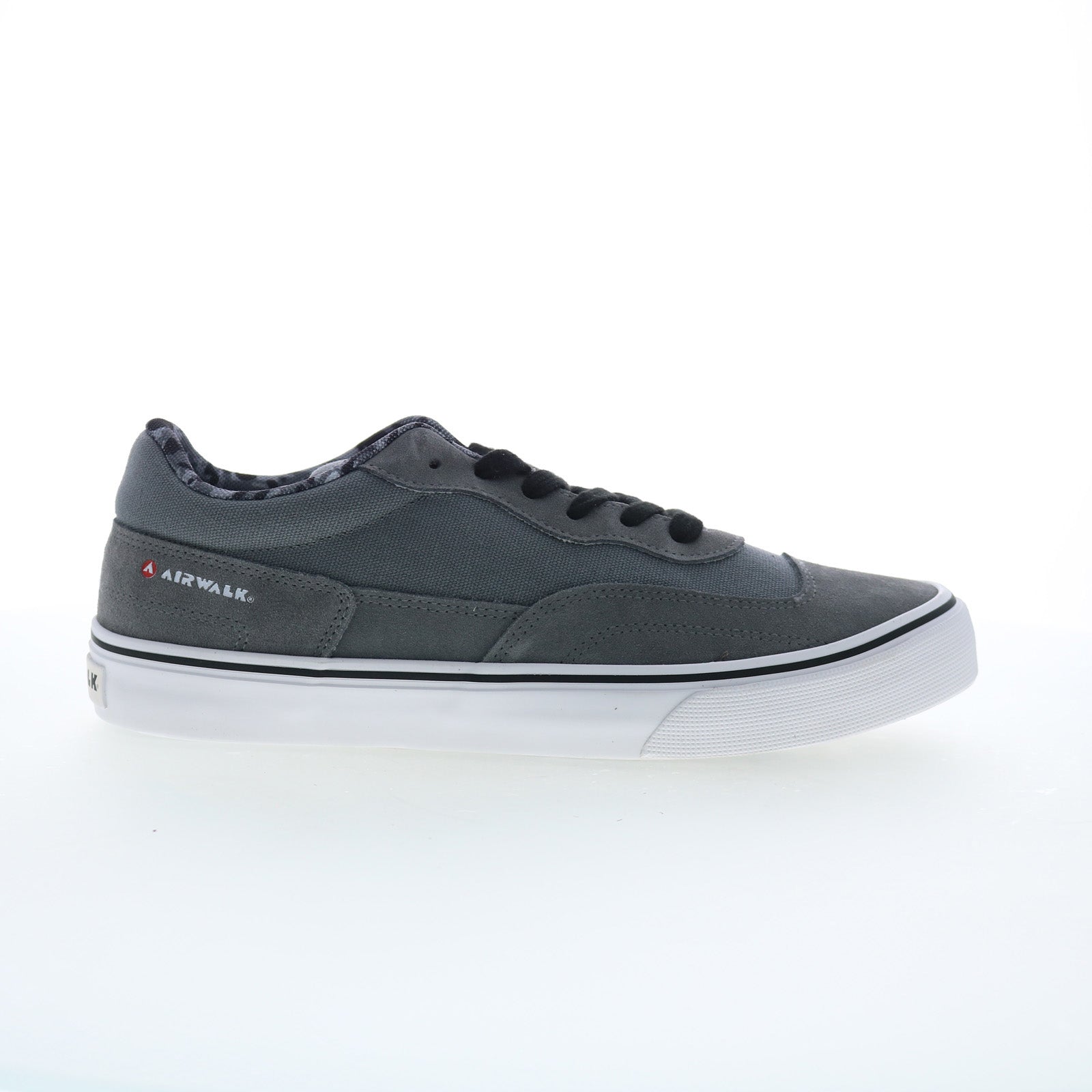 Airwalk Kickflip CW06510M Mens Gray Suede Skate Inspired Sneakers Shoes