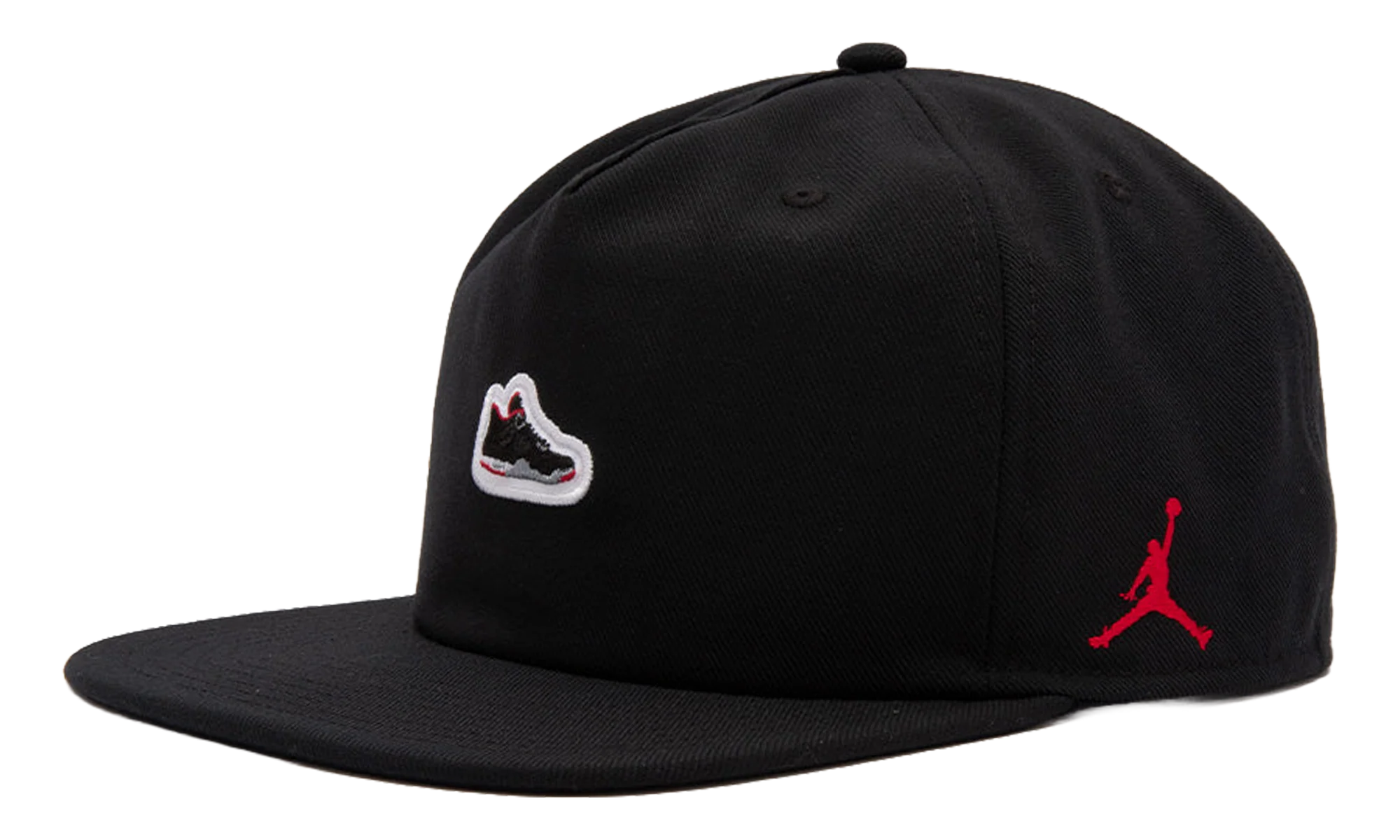 Jordan Pro Unstructured AJ4 Patch Hat "Black / University Red" IM5688 010