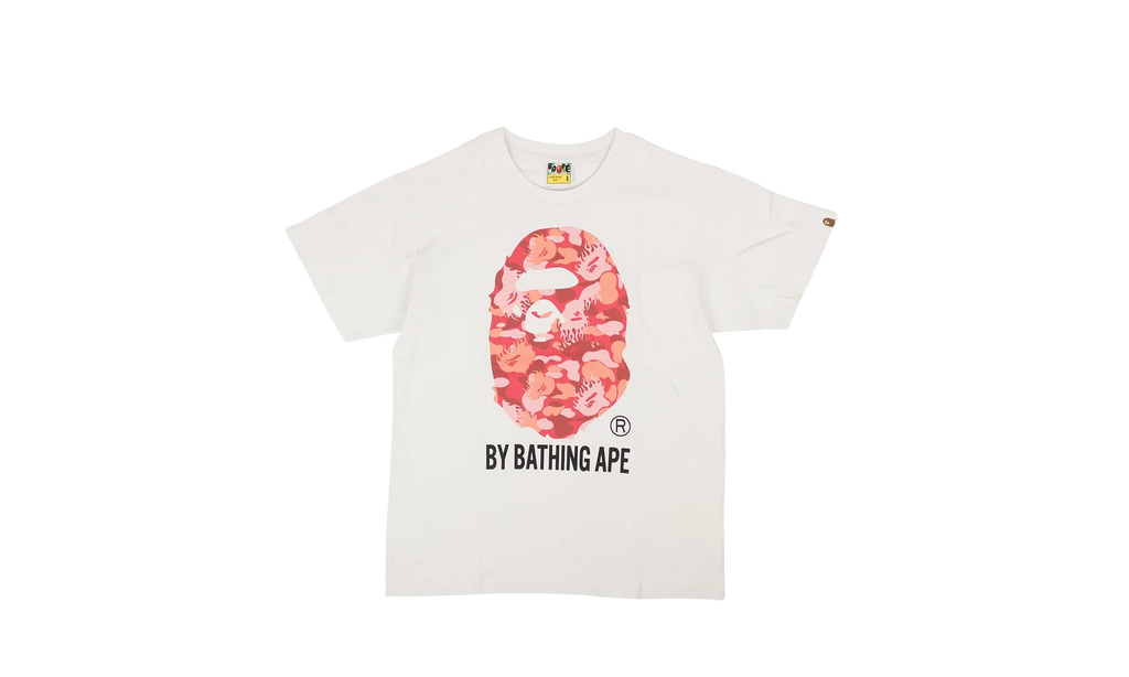 Red Big Head Tee "White" BAP XTSH 0050