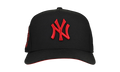 9FIFTY New York Yankees 1999 World Series A Frame Snapback Hat "Black / Red - Visor" NE260