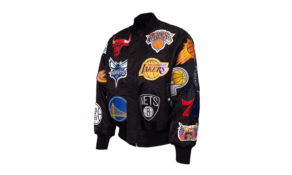 Reversible Bomber Jacket "Charlotte Hornets" NBA 501REVBBLK BLK