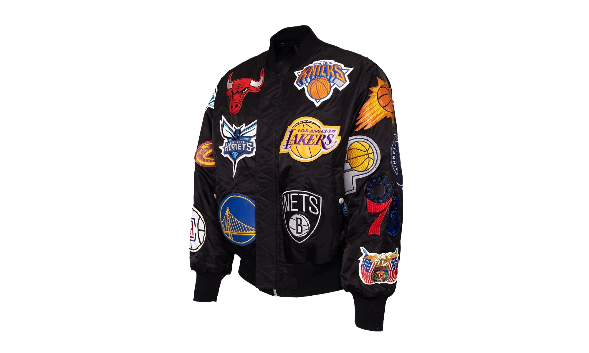 Reversible Bomber Jacket "Charlotte Hornets" NBA 501REVBBLK BLK