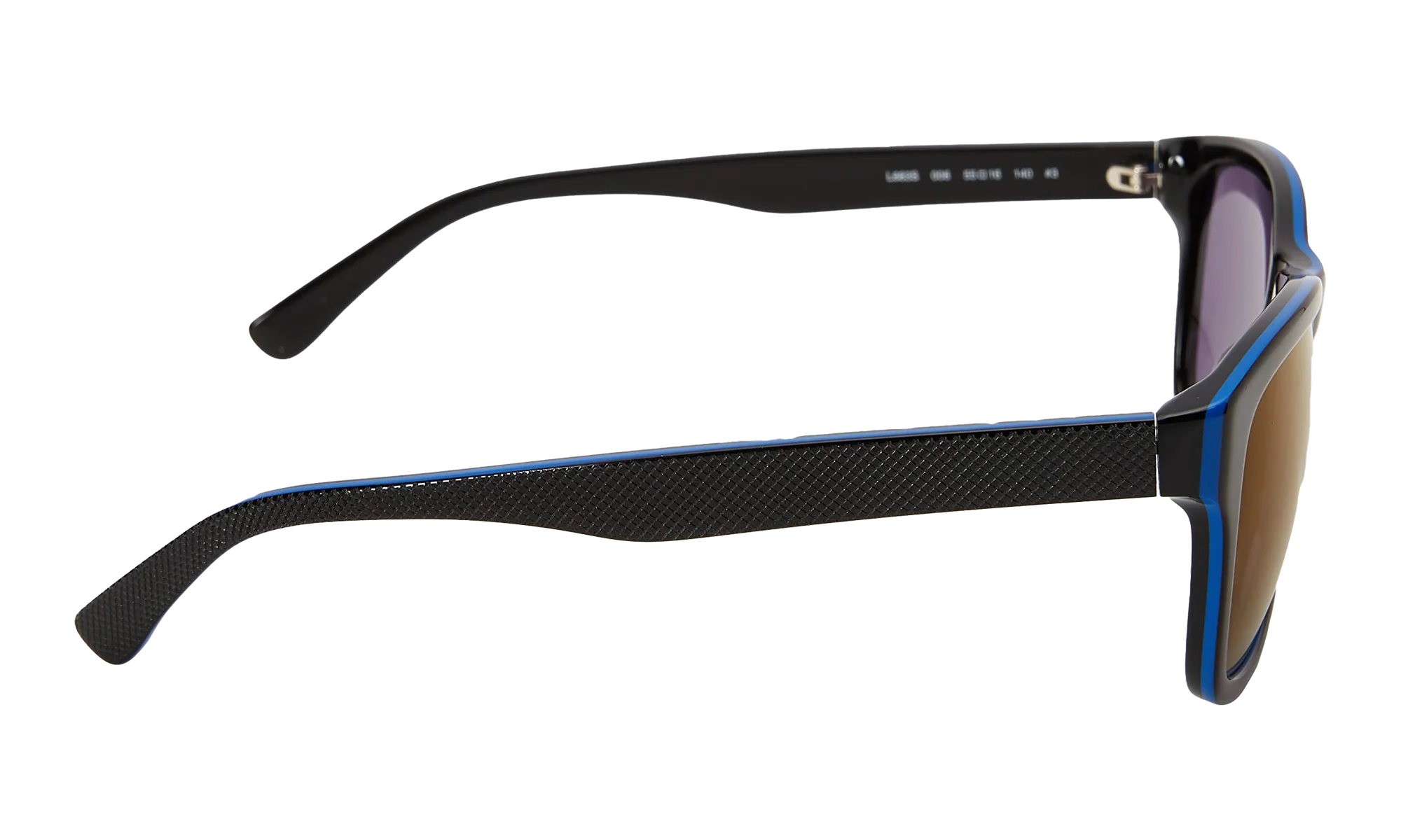 Rectangle Sunglasses "Shiny Black" L683S-006