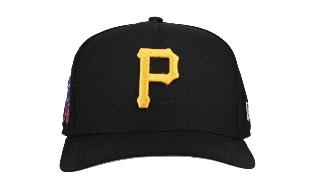 9FIFTY Pittsburgh Pirates 1976 Team Color A Frame Snapback Hat "Black (Grey Brim)" NE483