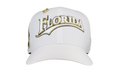 59FIFTY Florida Marlins Pure Royalty Collection 25th Anniversary Patch Fitted Hat "White / Khaki" 123451296316